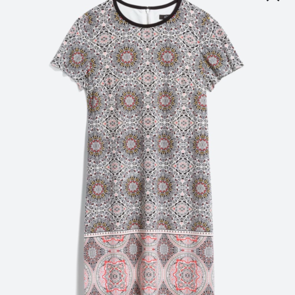 Adorne Adaline Knit Dress, multi color print